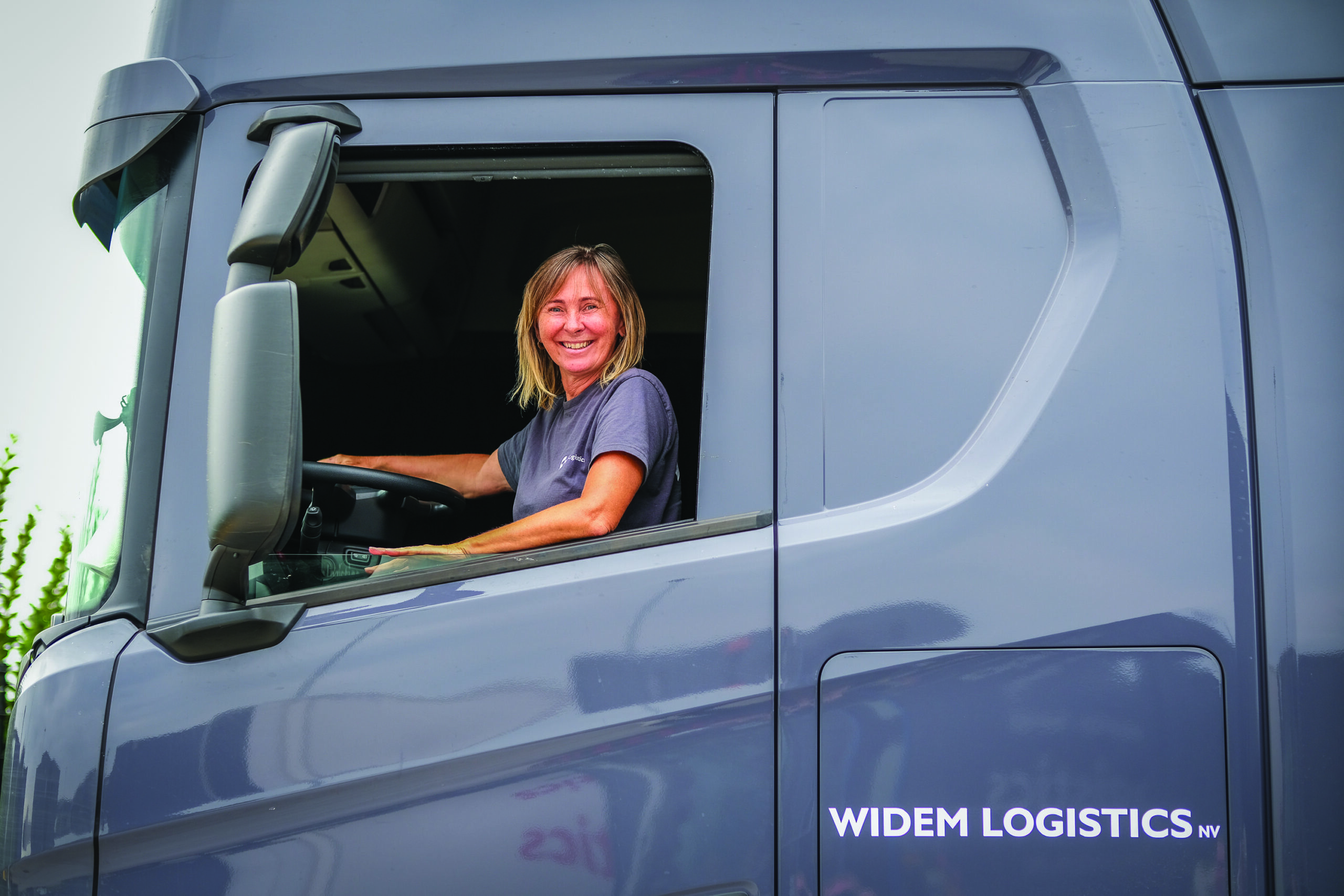 Employee of Widem Logistics in Truck
